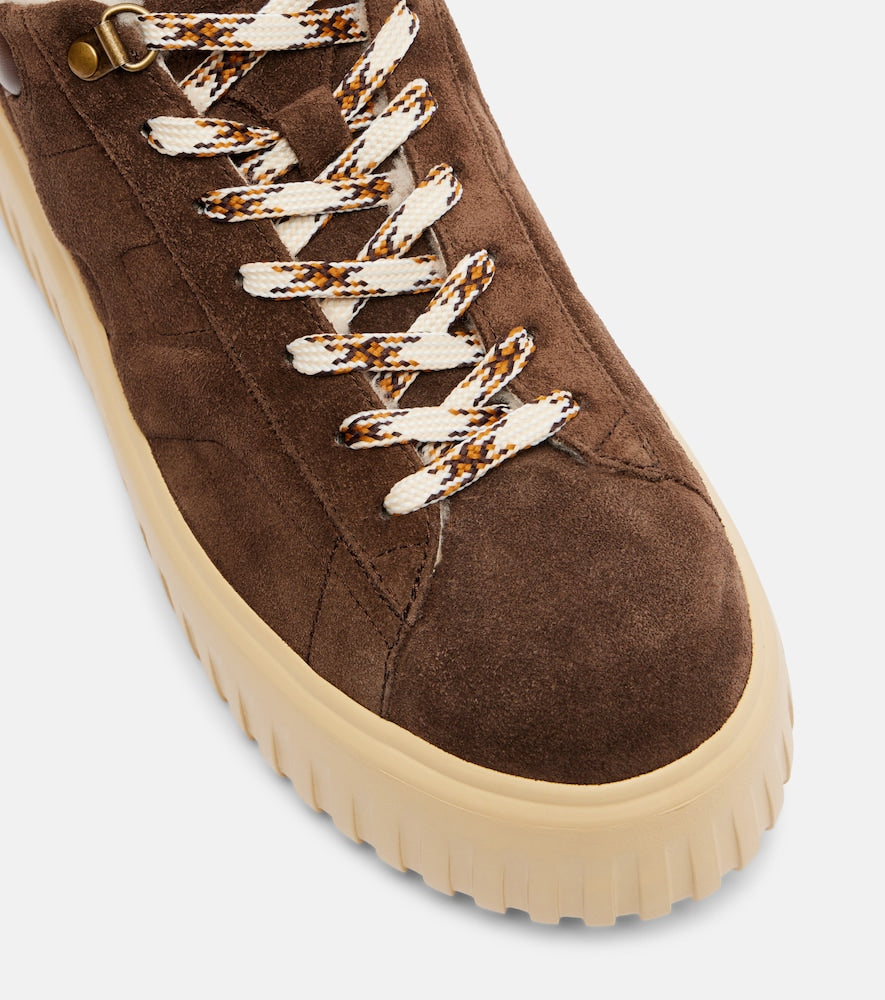 Hogan H-Stripes suede platform sneakers