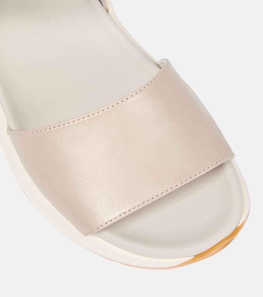 Hogan H598 leather platform sandals