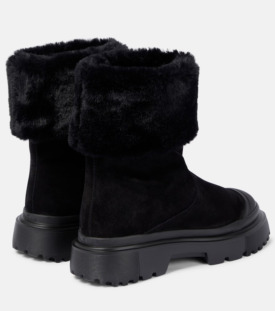 Hogan H619 suede ankle boots