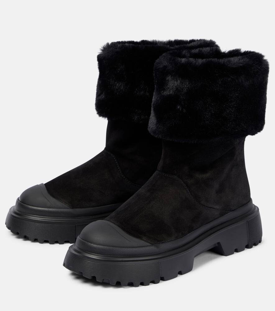 Hogan H619 suede ankle boots