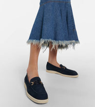 Hogan H642 embellished suede loafers