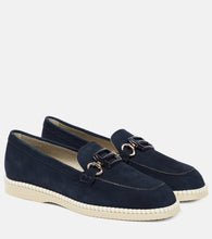 Hogan H642 embellished suede loafers