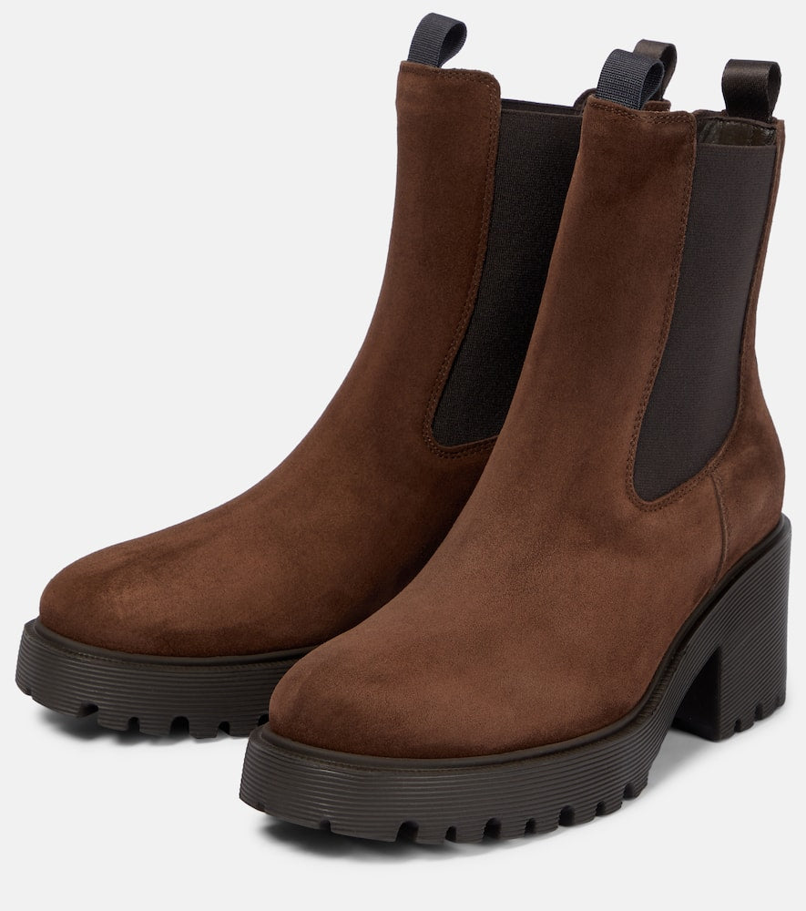 Hogan H649 suede Chelsea boots