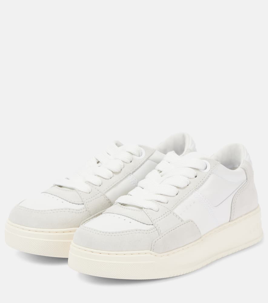 Hogan H667 suede-trimmed leather sneakers