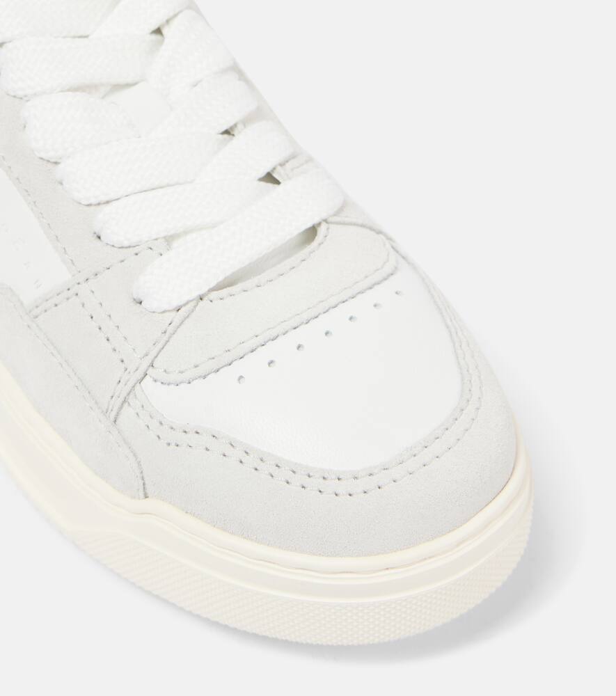 Hogan H667 suede-trimmed leather sneakers