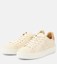 Hogan H672 suede-trimmed leather sneakers