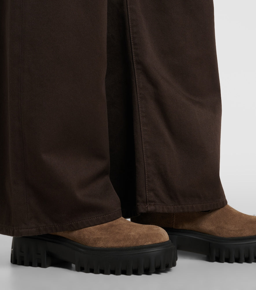 Hogan H700 suede ankle boots