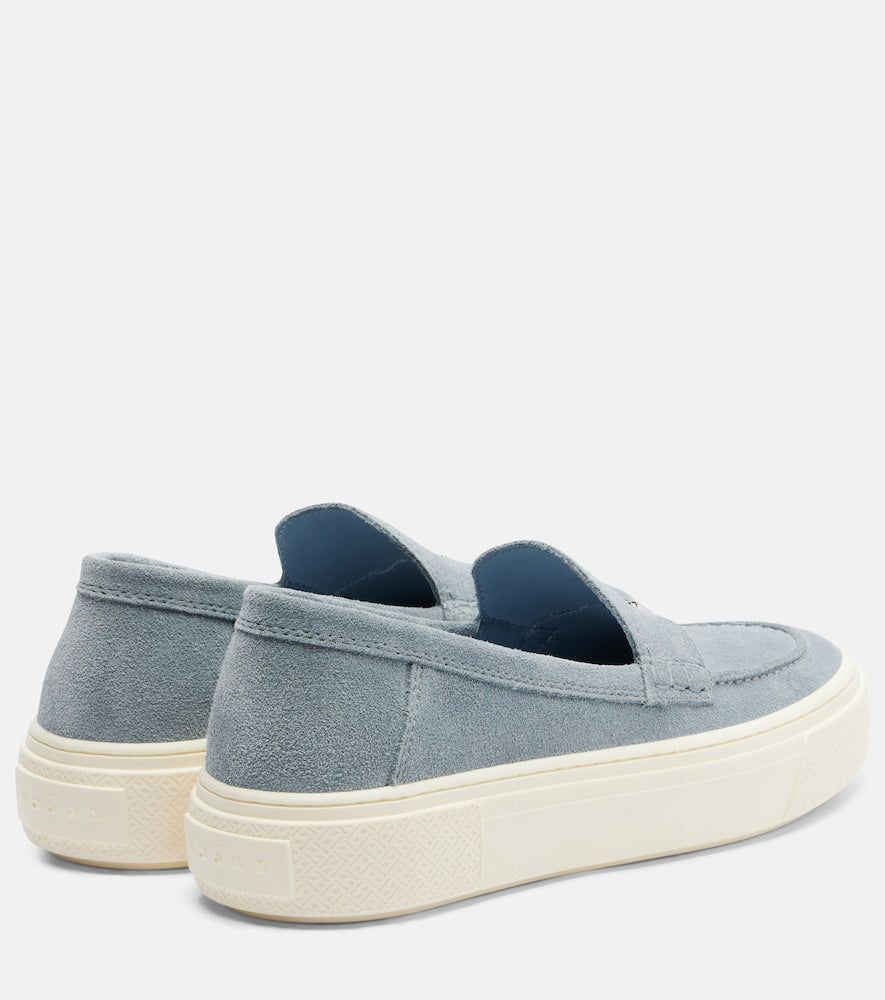 Hogan H705 suede platform loafers