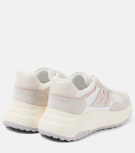 Hogan Hi-Fi glitter suede and leather sneakers