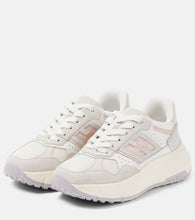 Hogan Hi-Fi glitter suede and leather sneakers