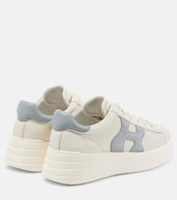 Hogan Hogan Rebel suede-trimmed leather sneakers