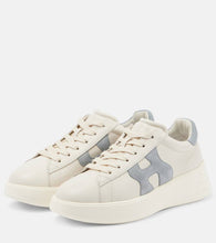 Hogan Hogan Rebel suede-trimmed leather sneakers