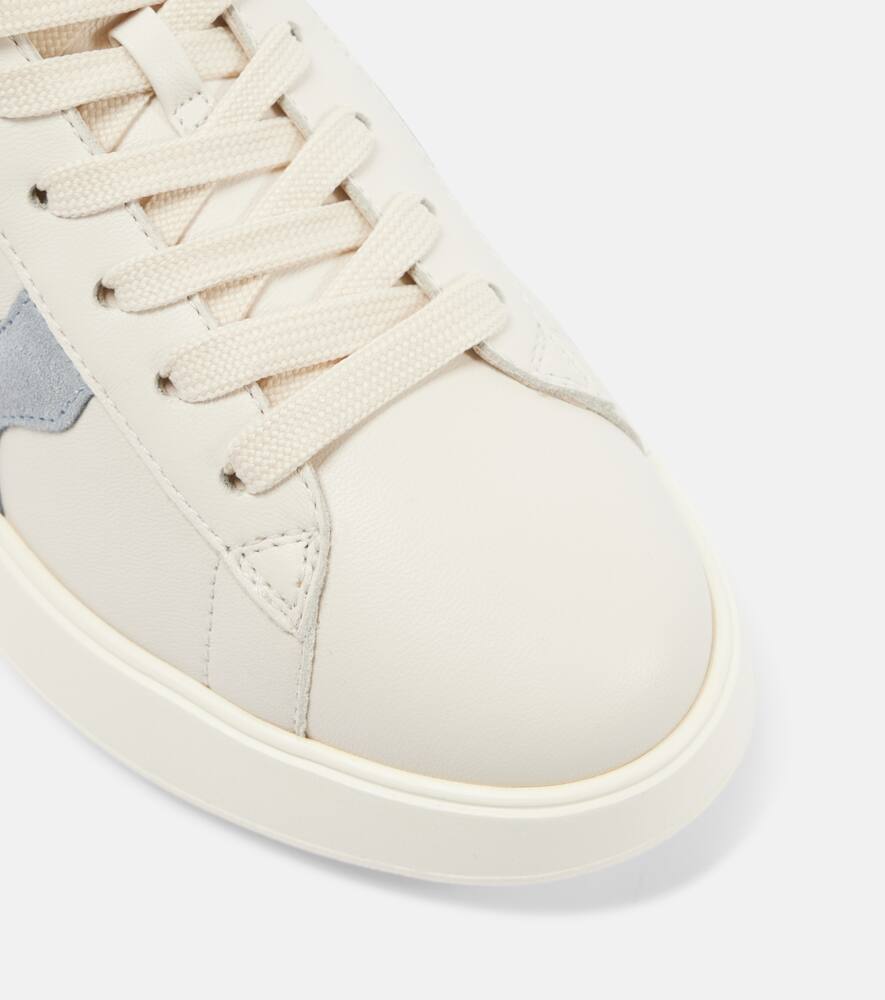Hogan Hogan Rebel suede-trimmed leather sneakers