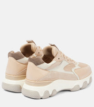 Hogan Hyperactive suede-trimmed leather sneakers
