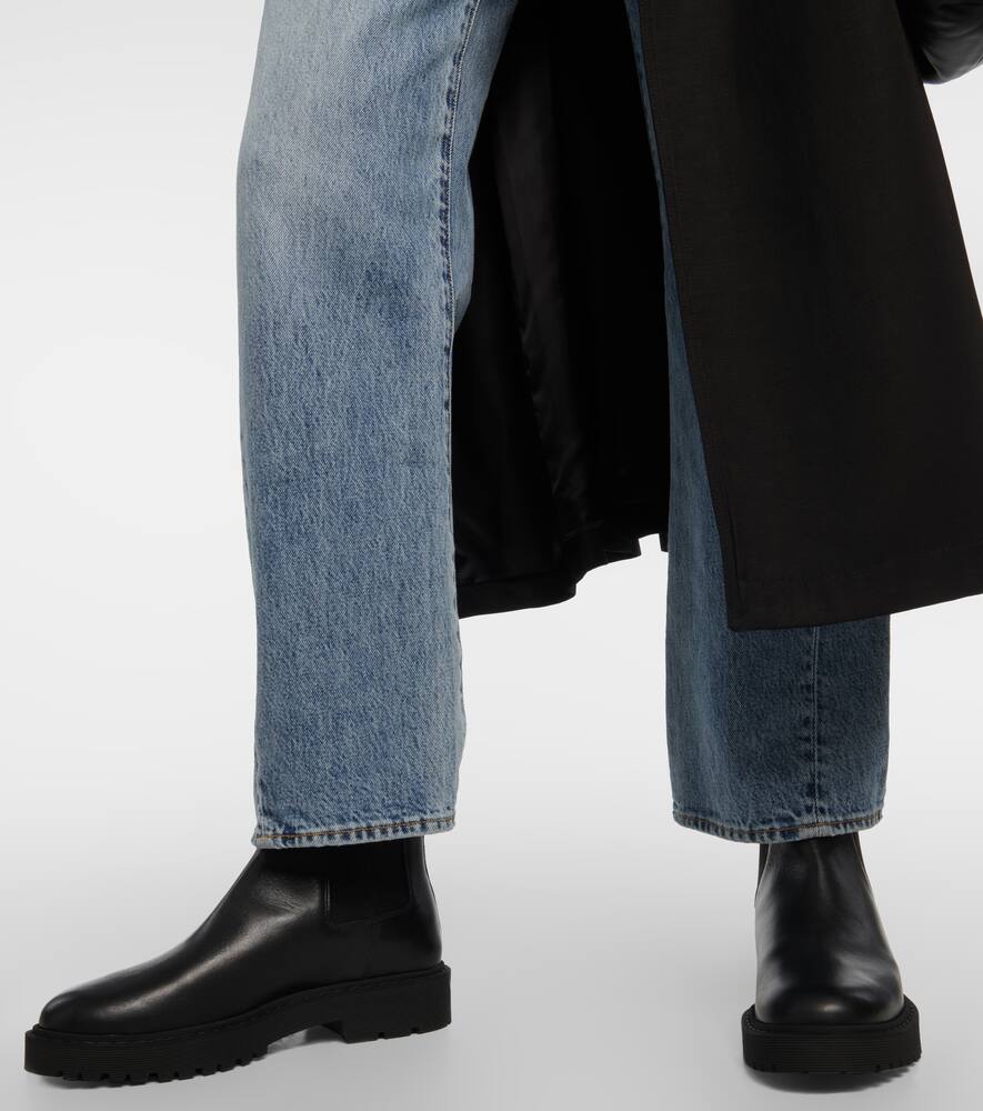 Hogan Leather Chelsea boots
