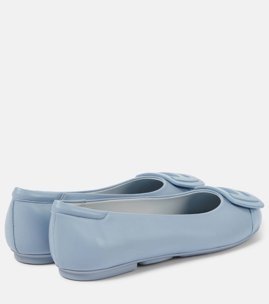 Hogan Leather ballet flats