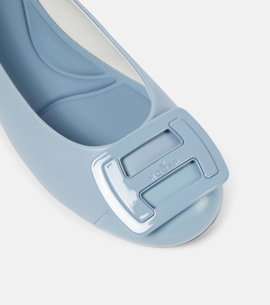 Hogan Leather ballet flats