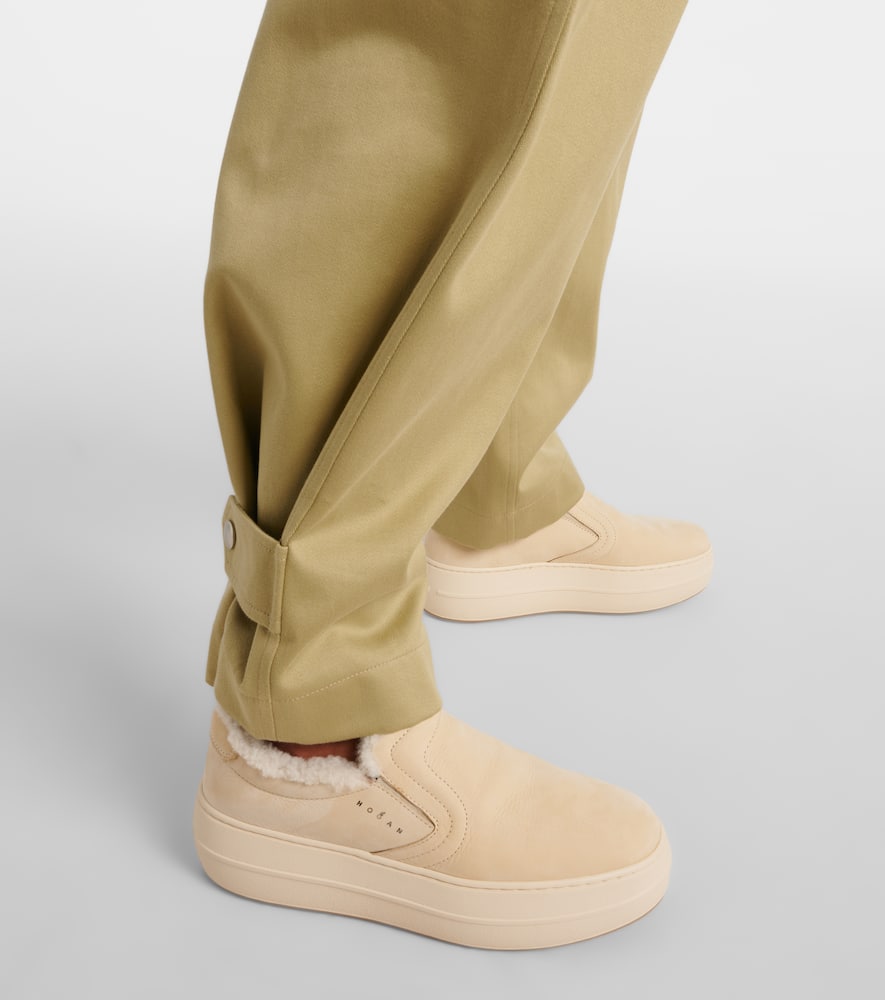Hogan Skyscraper suede platform slip-on sneakers