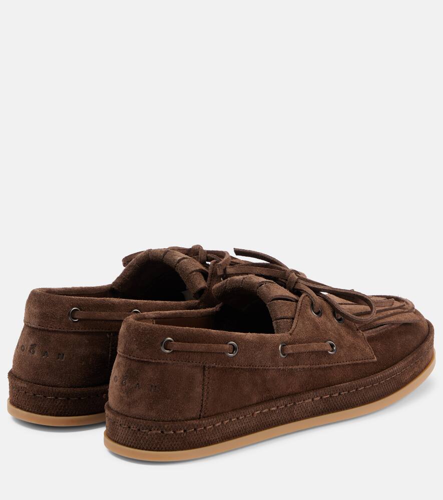 Hogan Suede boat shoes
