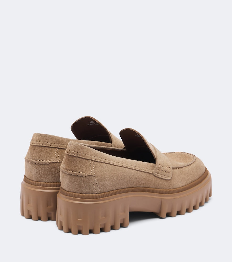 Hogan Suede platform loafers