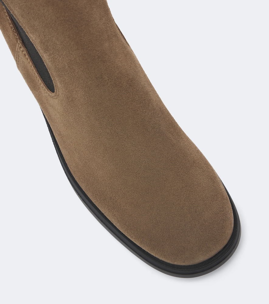 Brown Hogan H724 suede ankle boots - Mid Heels