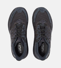 Hoka One One Clifton LS leather-trimmed mesh sneakers