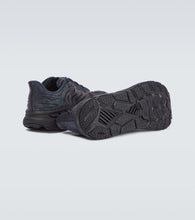 Hoka One One Clifton LS leather-trimmed mesh sneakers
