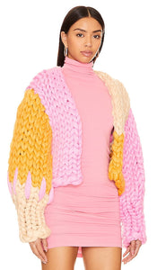 Hope Macaulay Athena Colossal Knit Jacket in Pink