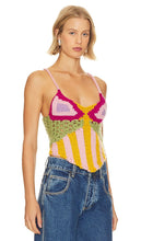 Hope Macaulay Calypso Knit Corset Top in Pink