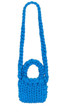 Hope Macaulay Colossal Knit Crossbody Bag in Blue