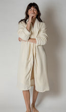 House No. 23 Alaia Sherpa Robe in Ivory