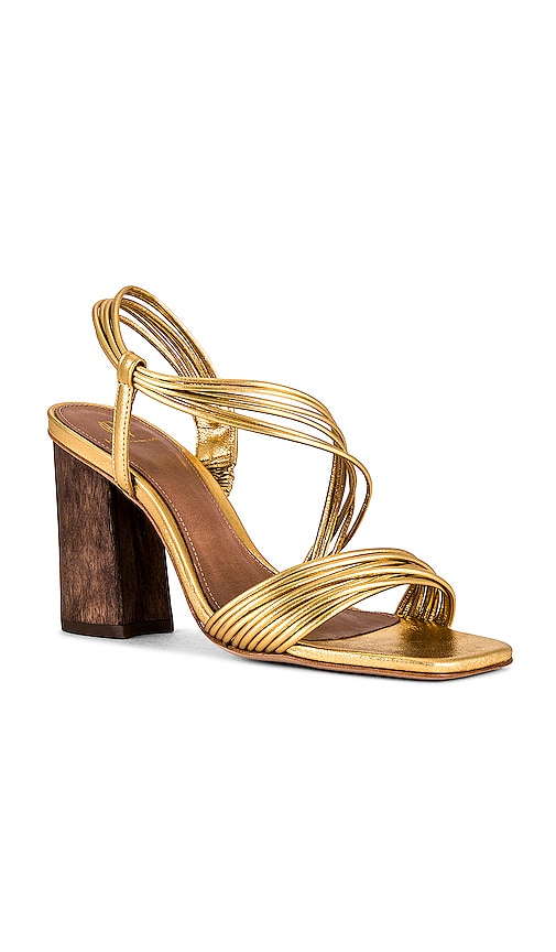 House of Harlow 1960 x REVOLVE Kayla Sandal in Metallic Gold