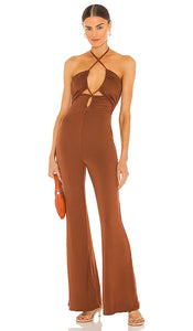 House of Harlow 1960 x REVOLVE Lorenza Jumpsuit in Brown - House of Harlow 1960 x REVOLVE Combinaison Lorenza en Marron - House of Harlow 1960 x REVOLVE Lorenza 棕色连身裤 - House of Harlow 1960 x REVOLVE Lorenza Jumpsuit in Braun - House of Harlow 1960 x REVOLVE Lorenza 점프수트 브라운 색상 - Tuta House of Harlow 1960 x REVOLVE Lorenza in marrone