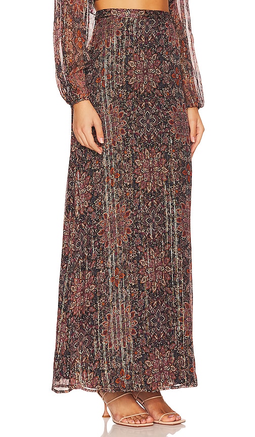 House of Harlow 1960 x REVOLVE Mareisa Metallic Maxi Skirt in Black