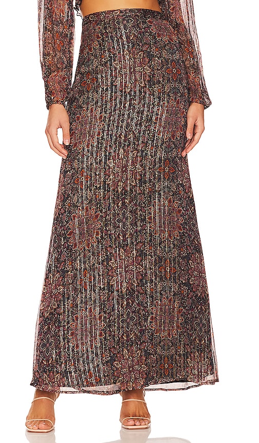 House of Harlow 1960 x REVOLVE Mareisa Metallic Maxi Skirt in Black - House of Harlow 1960 x REVOLVE Jupe Longue Métallisée Mareisa en Noir - House of Harlow 1960 x REVOLVE Mareisa 金属色黑色长裙 - House of Harlow 1960 x REVOLVE Mareisa Metallic-Maxirock in Schwarz - House of Harlow 1960 x REVOLVE Mareisa 메탈릭 맥시 스커트 in 블랙 - Gonna lunga House of Harlow 1960 x REVOLVE Mareisa metallizzata in nero