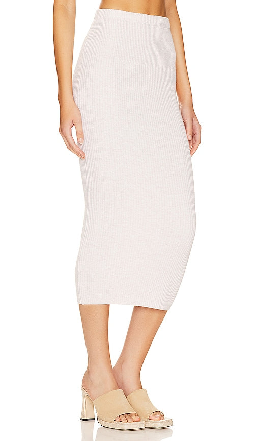 House of Harlow 1960 x REVOLVE Valda Rib Knit Midi Skirt in Neutral