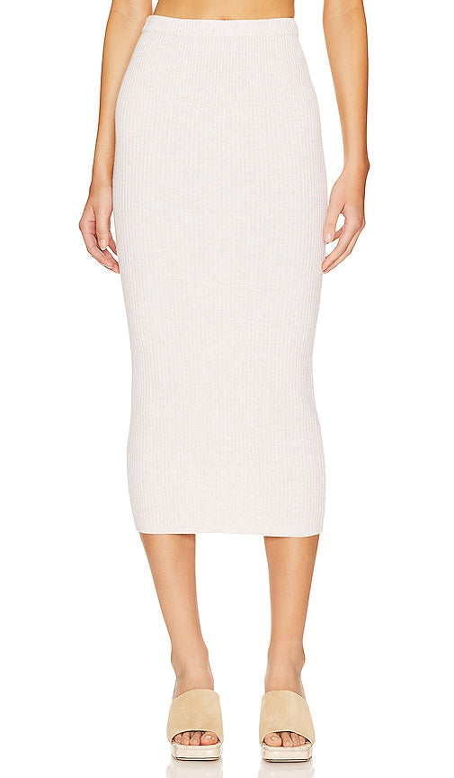 House of Harlow 1960 x REVOLVE Valda Rib Knit Midi Skirt in Neutral - House of Harlow 1960 x REVOLVE JUPE MIDI EN Maille Côtelée Valda en Neutre - House of Harlow 1960 x REVOLVE Valda 罗纹针织中长半身裙（中性色） - House of Harlow 1960 x REVOLVE Valda Rippstrick-Midirock in Neutral - House of Harlow 1960 x REVOLVE Valda 립 니트 미디 스커트 in Neutral - House of Harlow 1960 x REVOLVE Valda Gonna longuette in maglia a costine in colore neutro