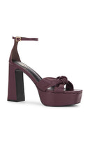 House of Harlow 1960 x REVOLVE X Revolve Jin Platform in Burgundy