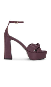 House of Harlow 1960 x REVOLVE X Revolve Jin Platform in Burgundy | Burgundy Heeled Sandals for Women