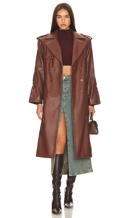 House of Sunny Montague Trench Coat in Brown - House of Sunny - Trench Montague en marron - House of Sunny Montague 棕色风衣 - House of Sunny Montague Trenchcoat in Braun - House of Sunny Montague 트렌치코트 브라운 색상 - Trench House of Sunny Montague in marrone