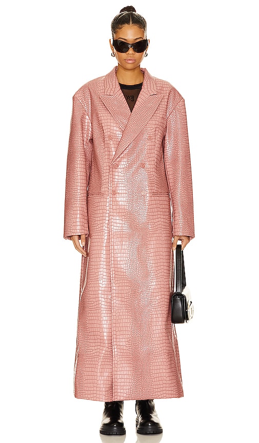 House of Sunny The Floor Length 80s Blazer in Blush