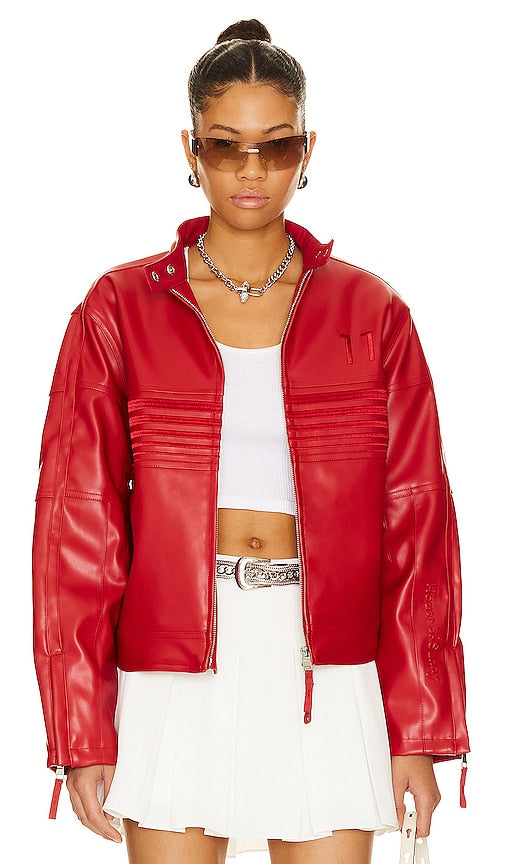 House of Sunny The Racer Jacket in Red - House of Sunny - Veste The Racer en rouge - House of Sunny 红色赛车夹克 - House of Sunny The Racer Jacke in Rot - House of Sunny 더 레이서 자켓 - House of Sunny La giacca Racer in rosso