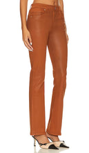 Hudson Jeans Barbara High Rise Baby Flare in Cognac