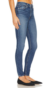 Hudson Jeans Barbara High Rise Super Skinny in Blue