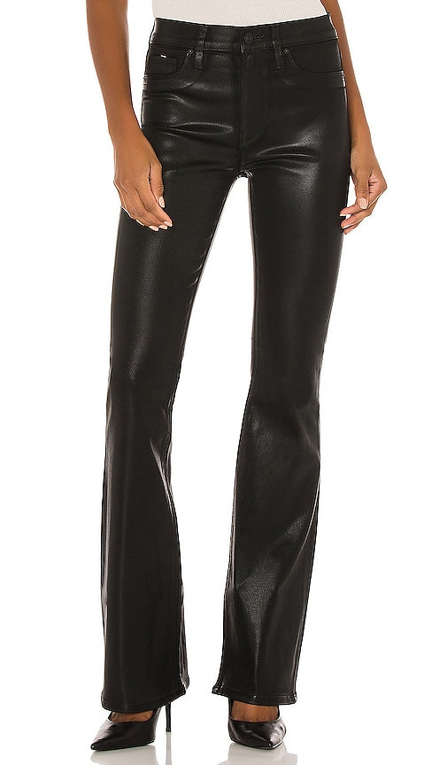 Hudson Jeans Barbara High Waist Boot Cut in Black - Hudson Jeans - Barbara - Bottine taille haute - Noir - Hudson Jeans Barbara 高腰黑色靴型 - Hudson Jeans Barbara Boot Cut mit hoher Taille in Schwarz - Hudson Jeans 바바라 하이웨이스트 부츠컷 블랙 색상 - Hudson Jeans Barbara Stivale a vita alta tagliato in nero