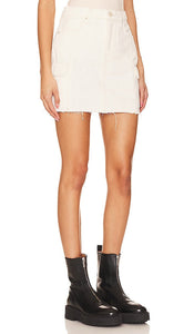 Hudson Jeans Cargo Viper Skirt in Cream