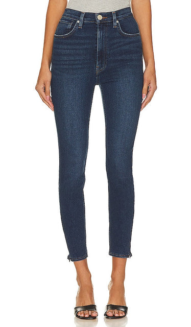 Hudson Jeans Centerfold High Rise Skinny in Blue - Hudson Jeans - Centerfold - Jean skinny taille haute - Bleu - Hudson Jeans 蓝色中折高腰紧身牛仔裤 - Hudson Jeans Centerfold High Rise Skinny in Blau - Hudson Jeans 센터폴드 하이라이즈 스키니 블루 색상 - Hudson Jeans skinny a vita alta con piega centrale in blu