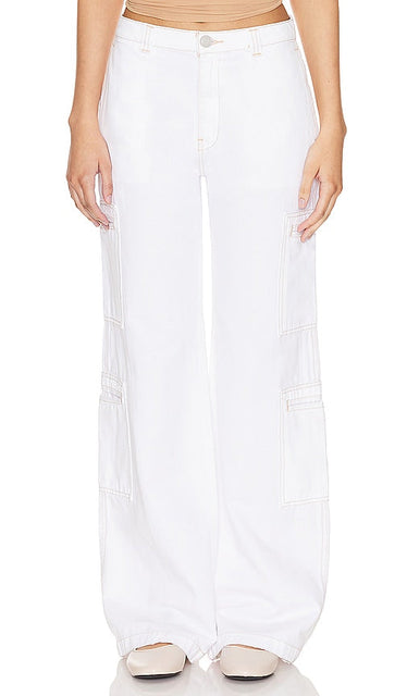 Hudson Jeans High Rise Straight Leg in White - Hudson Jeans - Taille haute - Jambe droite - Blanc - Hudson Jeans 白色高腰直筒牛仔裤 - Hudson Jeans mit hohem Bund und geradem Bein in Weiß - Hudson Jeans 하이라이즈 스트레이트 레그 화이트 색상 - Hudson Jeans gamba dritta a vita alta in bianco