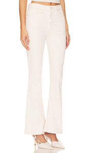 Hudson Jeans Holly High Rise Flare Barefoot in Cream