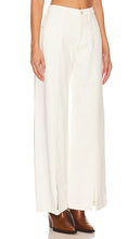 Hudson Jeans James High Rise Wide Leg in Ivory